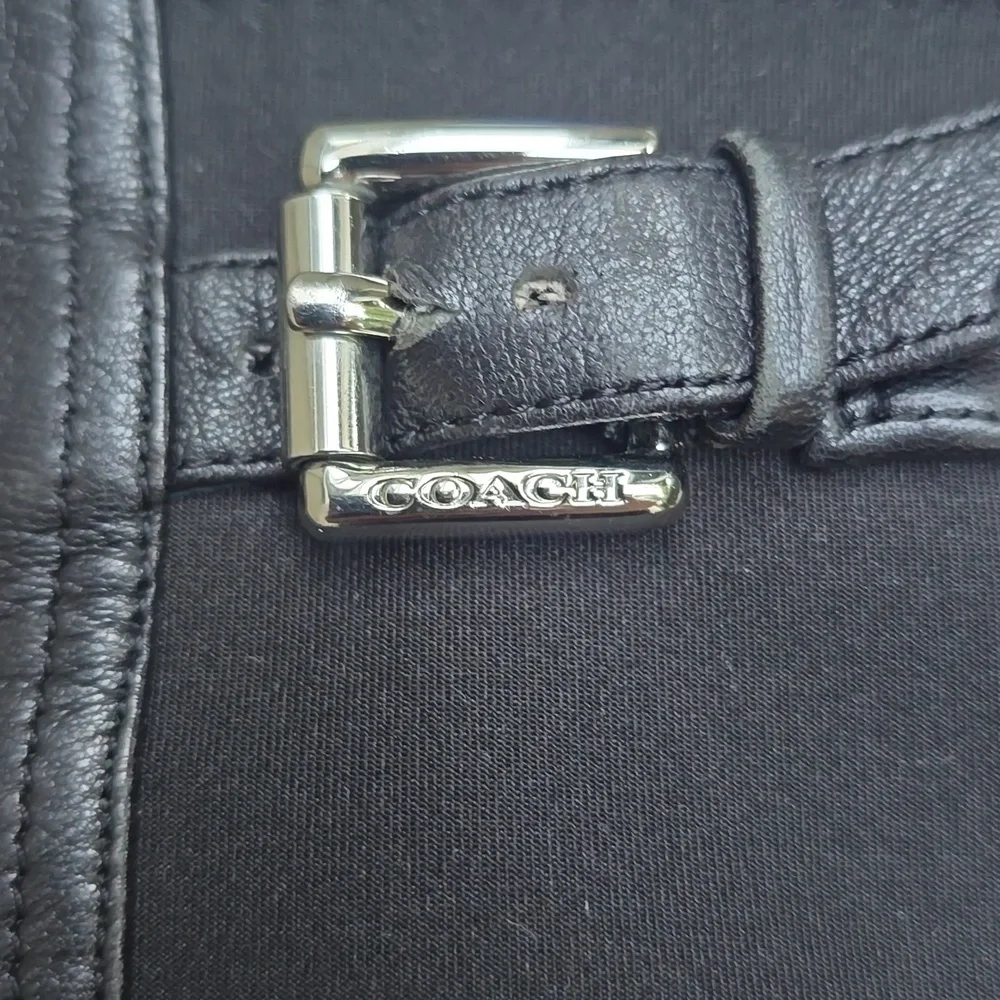 Coach Lilac Boots Q3011 Leather Knee black 5